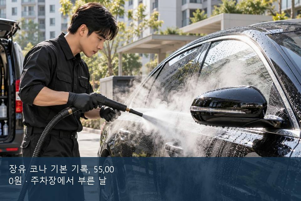 장유 코나 기본 기록, 55,000원 · 주차장에서 부른 날